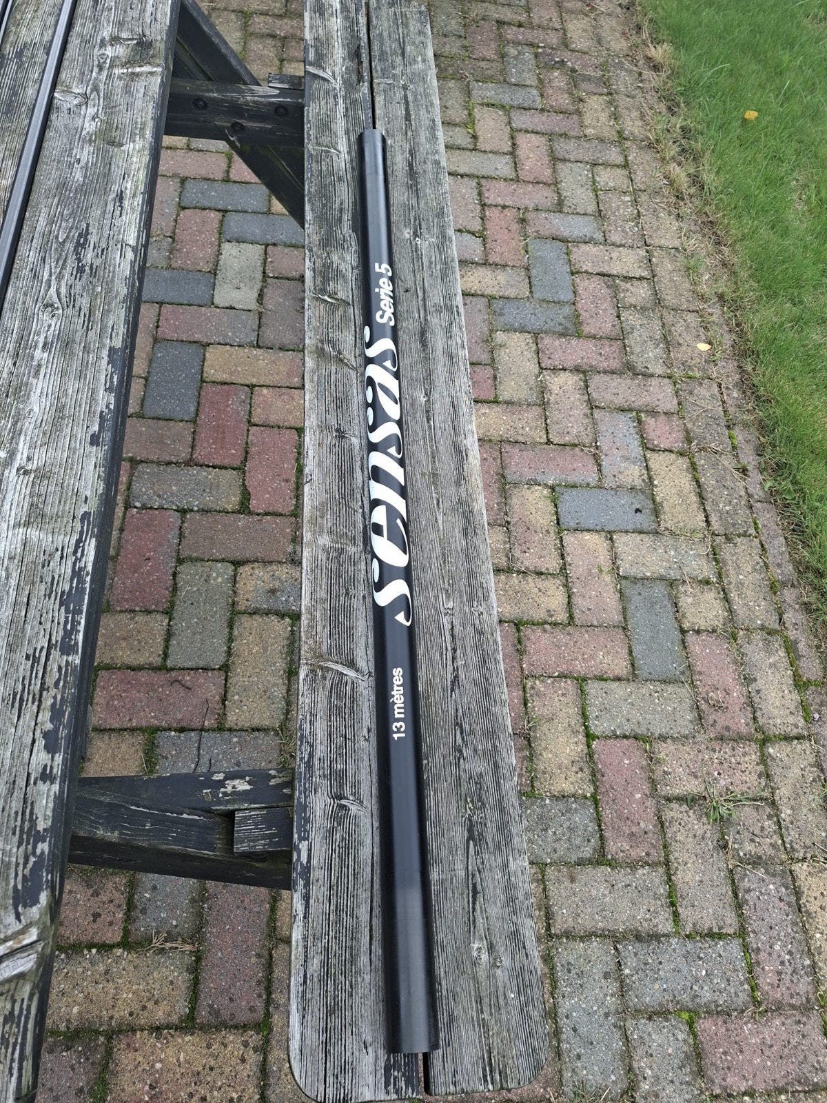 Sensas power match 845 Nanoflex witvis vaste hengel 13m + 2, Ophalen, Gebruikt, Vaste hengel