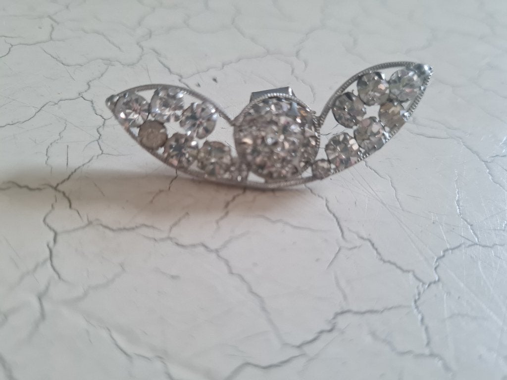 Vintage sjaal klem met strass, 4 tot 7 cm, Belle Vieille Brocante, Ophalen of Verzenden, Zo goed als nieuw