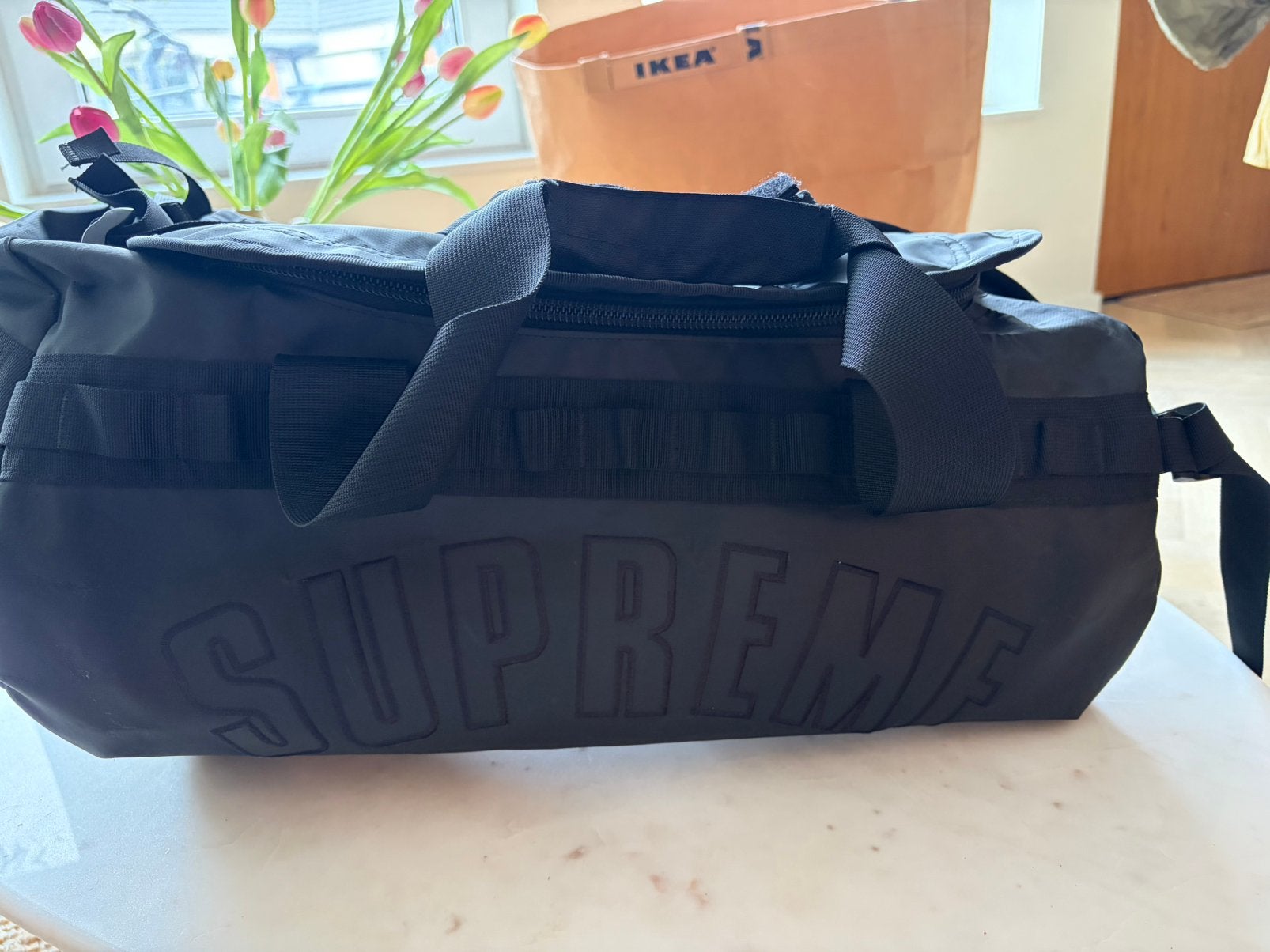 Supreme x The North Face Arc Logo Duffle, Ophalen of Verzenden, Zo goed als nieuw