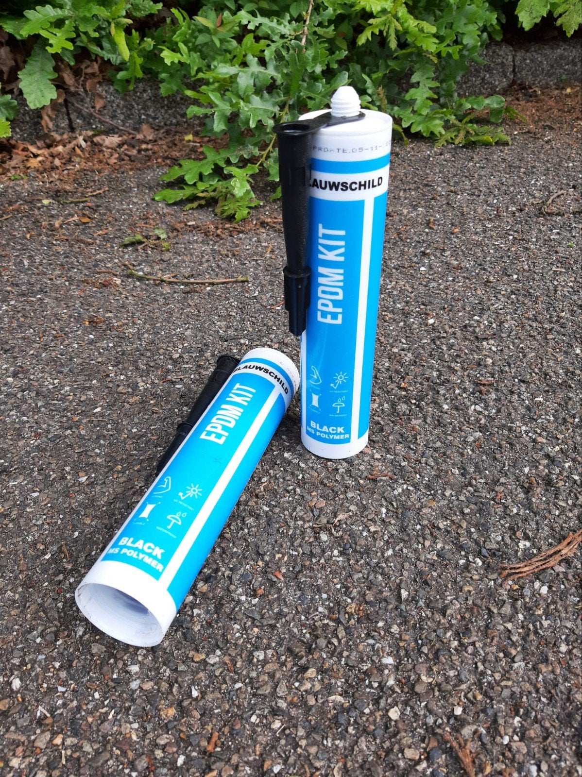 EPDM elastische kit blauwschild 2x, Doe-het-zelf en Verbouw, Dakpannen en Dakbedekking, Overige materialen, Zwart, Overige typen
