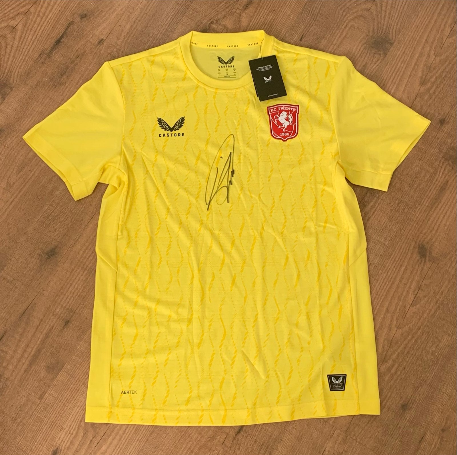 Gesigneerd FC Twente keepersshirt Lars Unnerstall - Maat M, Verzamelen, Ophalen of Verzenden, Nieuw, F.C. Twente, Shirt