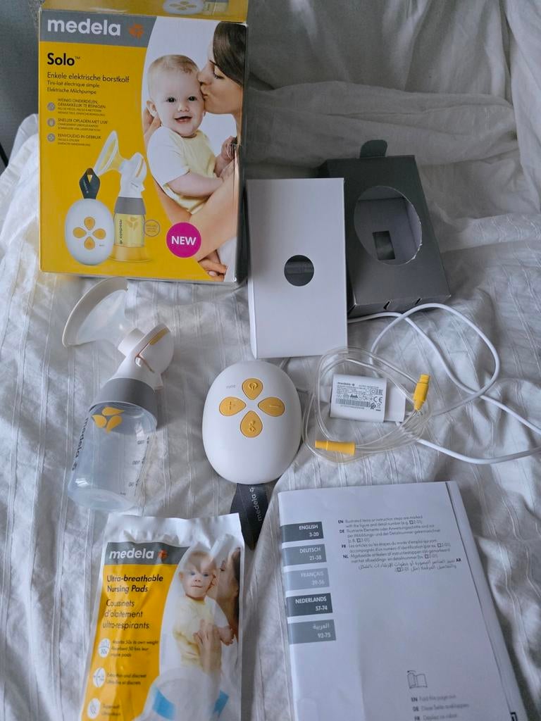 Medela Solo Enkele Elektrische Borstkolf - Zo goed als nieuw, Ophalen of Verzenden, Zo goed als nieuw, Borstkolf
