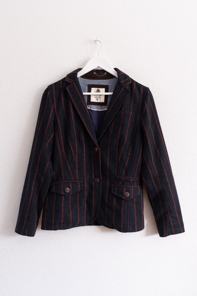 Donkerblauwe Wollen Blazer Campus Maat S, Blauw, Campus, Ophalen of Verzenden, Jasje