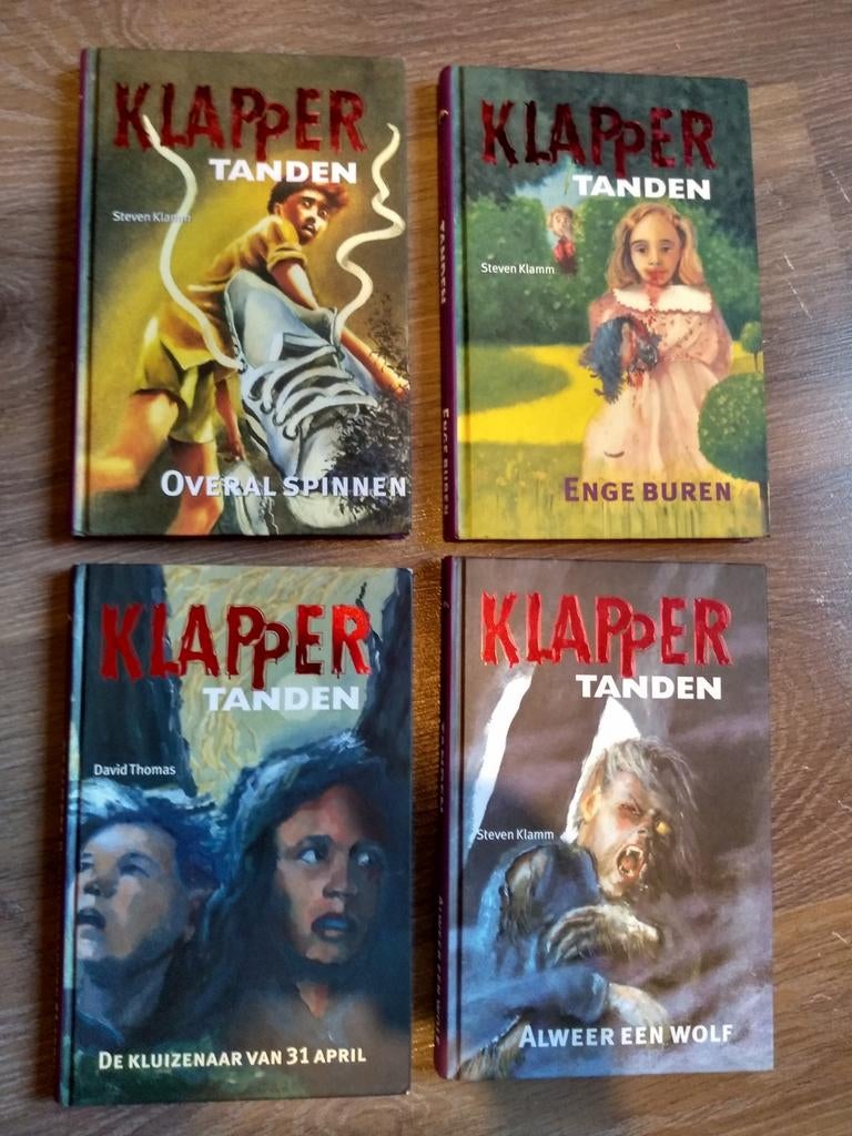 "Klappertanden", 6 spannende jeugdboeken, hardcovers, Boeken, Kinderboeken | Jeugd | 10 tot 12 jaar, Ophalen of Verzenden, Gelezen