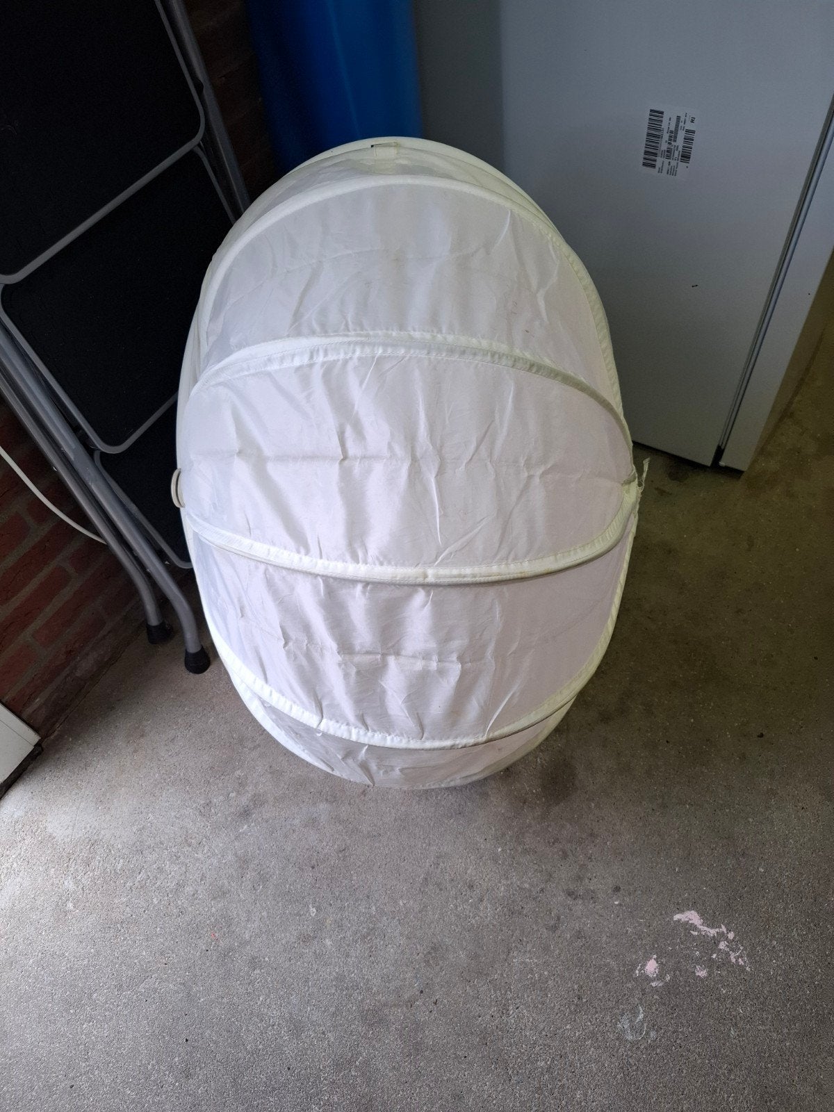 Witte opvouwbare wasmand/opbergmand, Ophalen, Gebruikt, Kunststof