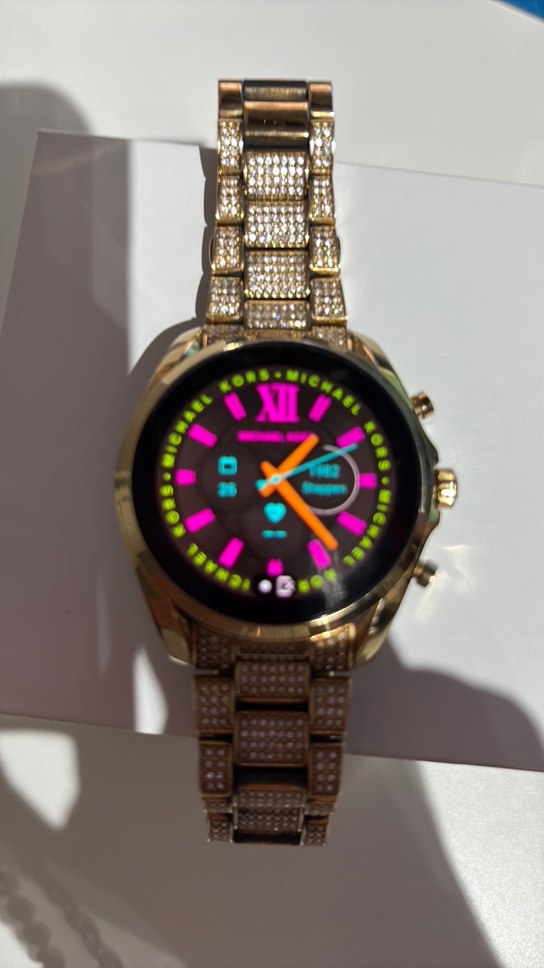 Michael Kors Smartwatch Gen 6 Bradshaw MKT5136 Goud, Ophalen, Stappen, Gebruikt, Android