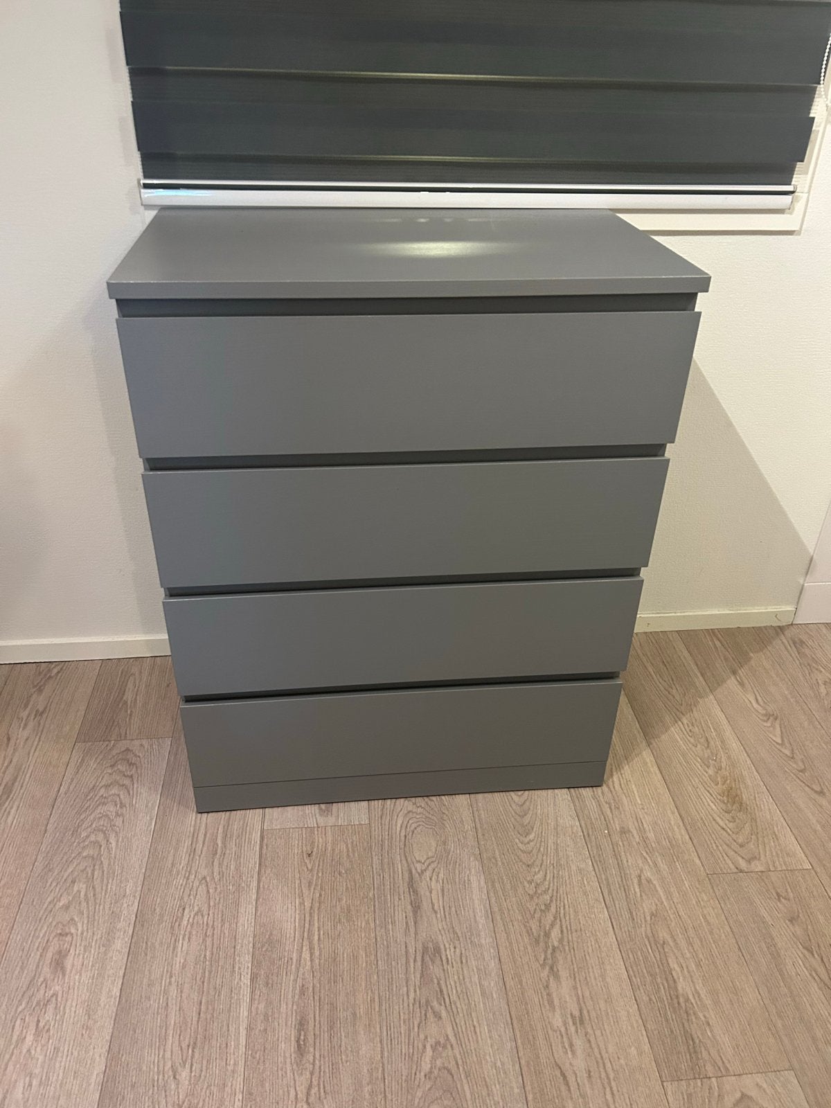 IKEA MALM ladekast - Grijs, 4 lades, Ophalen, Gebruikt, 100 tot 150 cm, 50 tot 100 cm