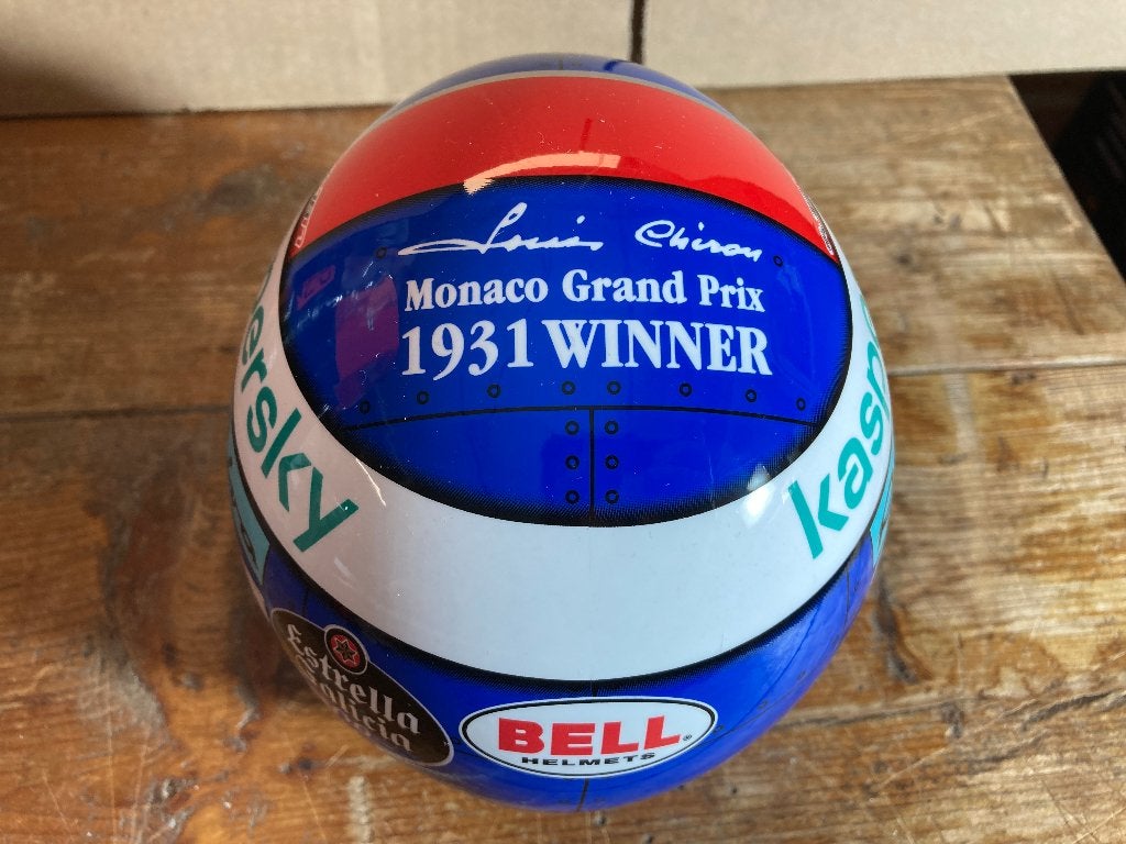 ✅ Charles Leclerc 1:2 helm Monaco 2021 Ferrari CL16 helmet, Ophalen of Verzenden, Nieuw, Formule 1