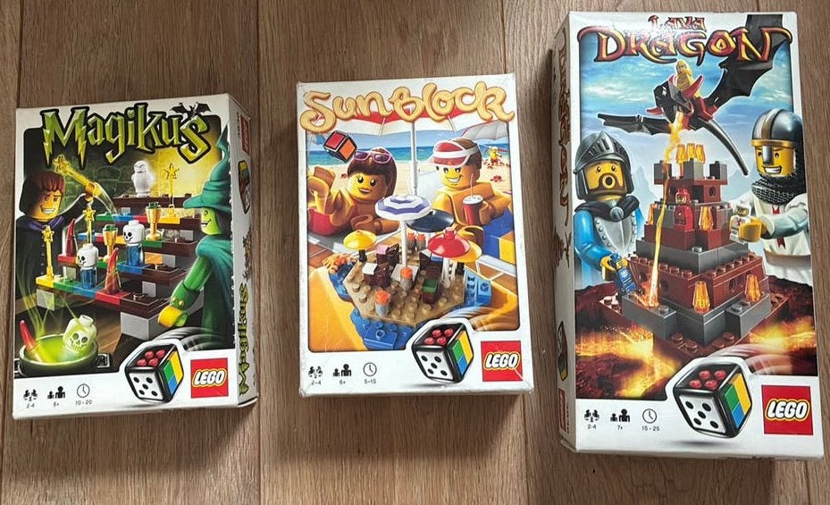Lego spelletjes magikus, sunblock en lava dragon, Ophalen of Verzenden, Gebruikt, Lego