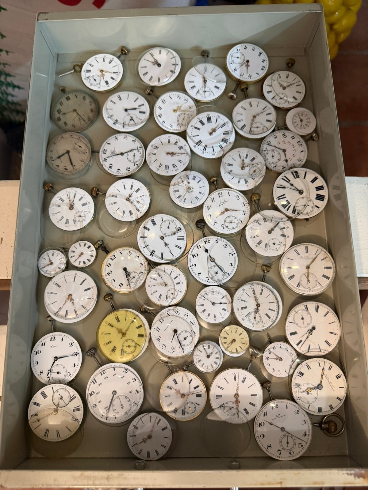 Partij Lot uurwerken Zakhorloges Vintage Horloge, Ophalen of Verzenden