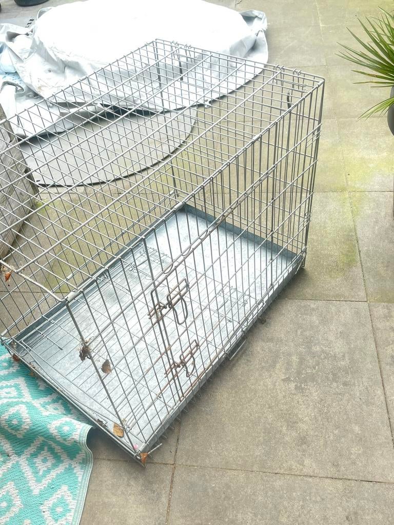 Metalen bench, Dieren en Toebehoren, Ophalen, Gebruikt