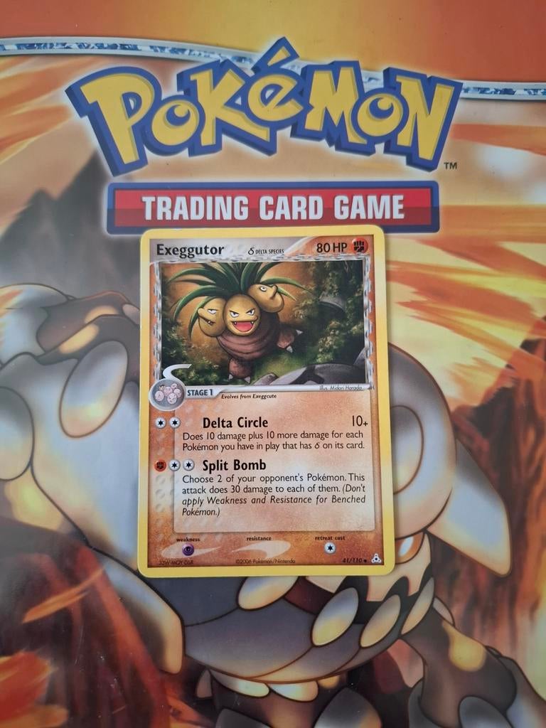 Exeggutor 41/110 Ex Holon Phantoms pokemon kaart, Ophalen of Verzenden, Gebruikt, Losse kaart