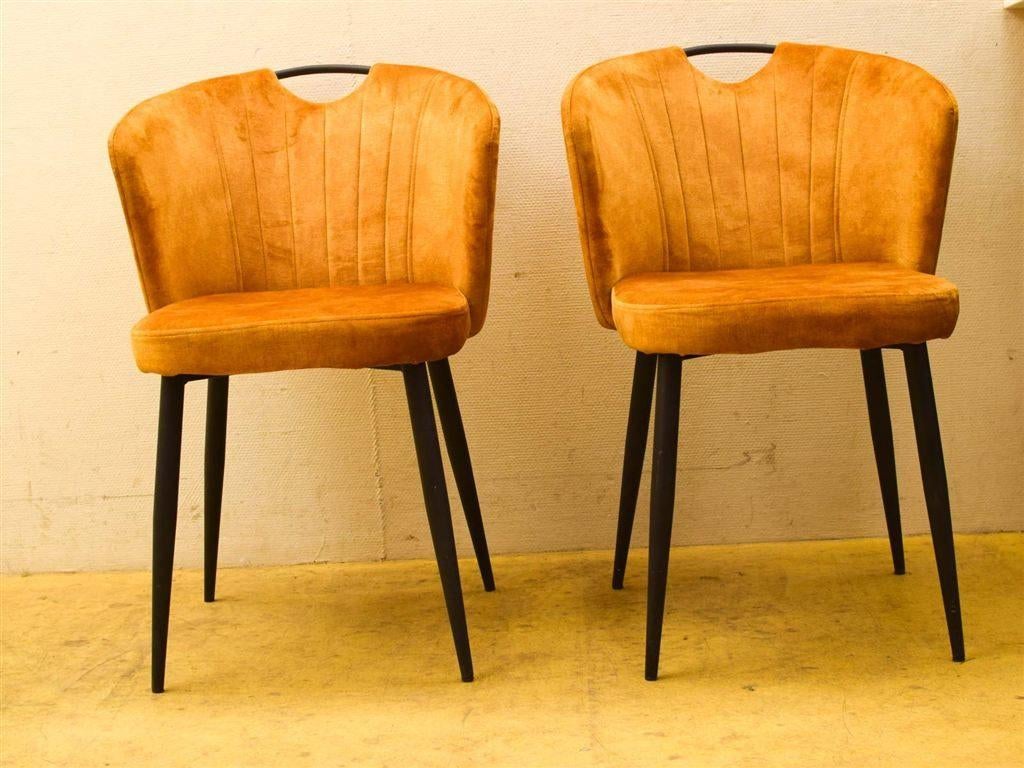 2 stuks stoelen 51490, Gebruikt, Ophalen of Verzenden, Metaal, Grijs
