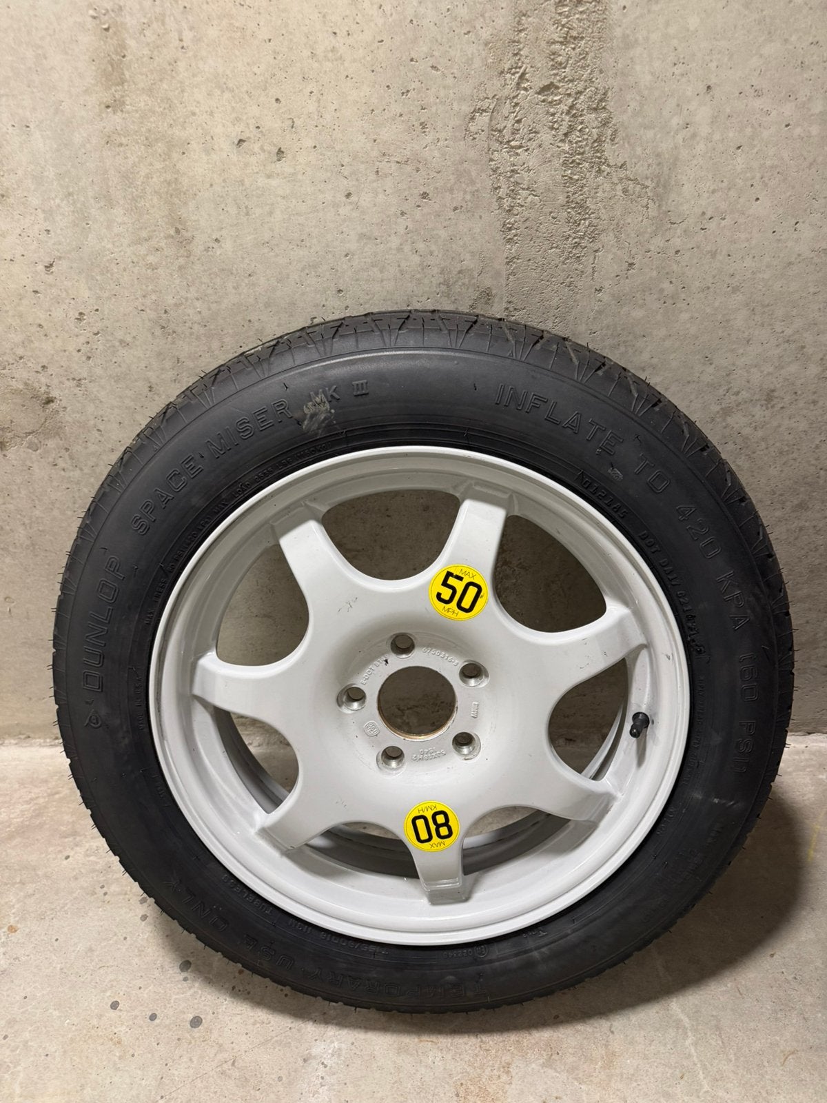 Reservewiel + krik BMW X5, Ophalen