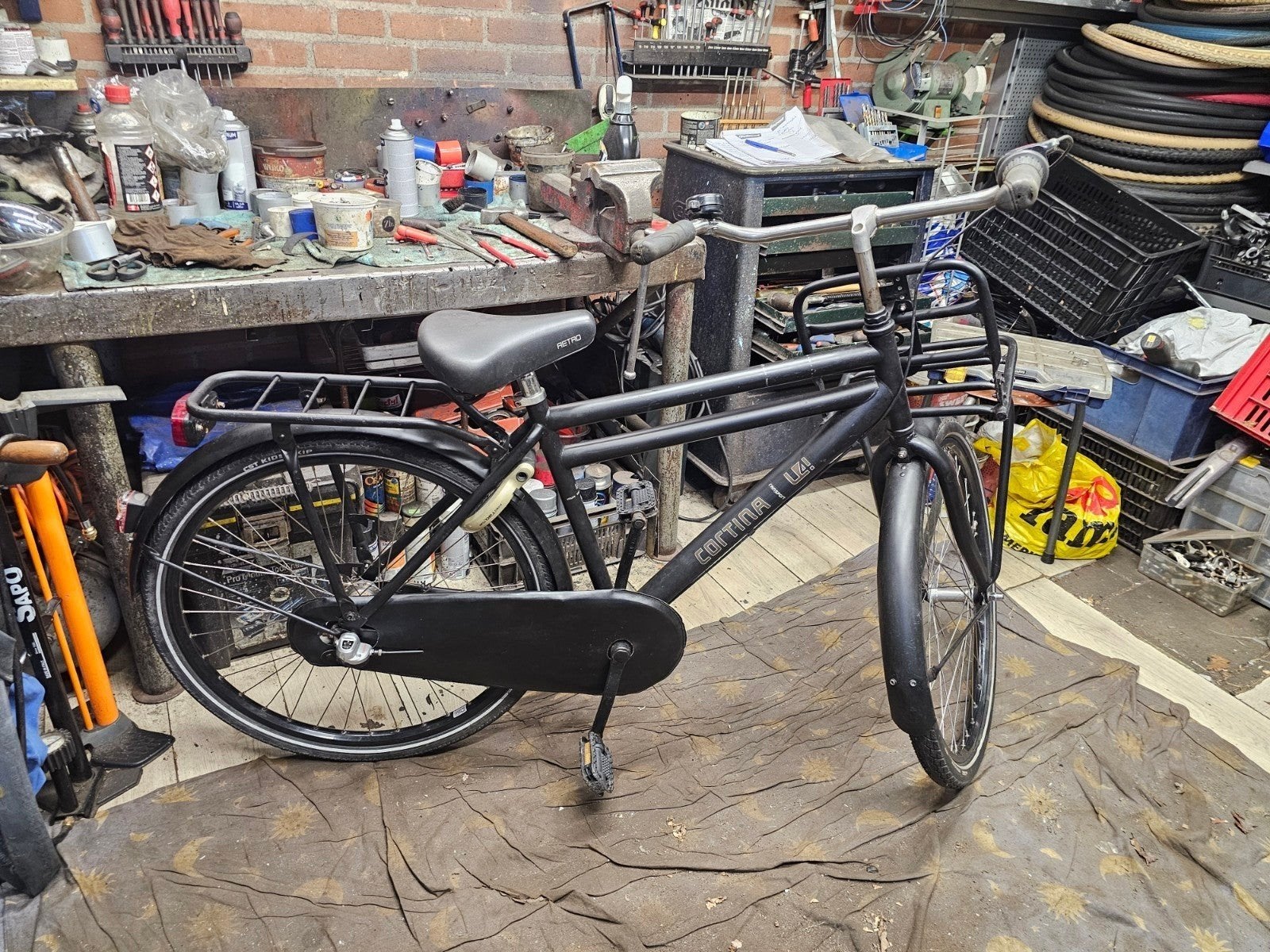 cortina U4 transporter jongensfiets 26 inch helemaal opgekna, Fietsen en Brommers, Terugtraprem, Gebruikt, Versnellingen, Cortina