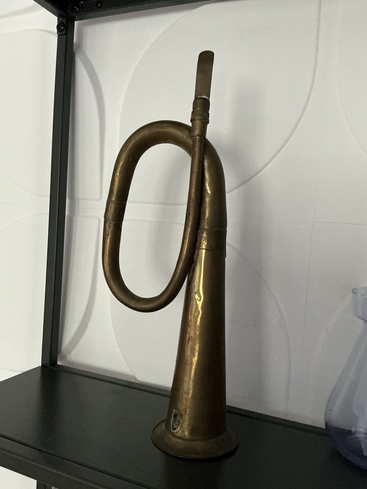 Antieke koperen bugel/trompet - Decoratief item, Muziek en Instrumenten, Ophalen of Verzenden, Gebruikt, Overige typen