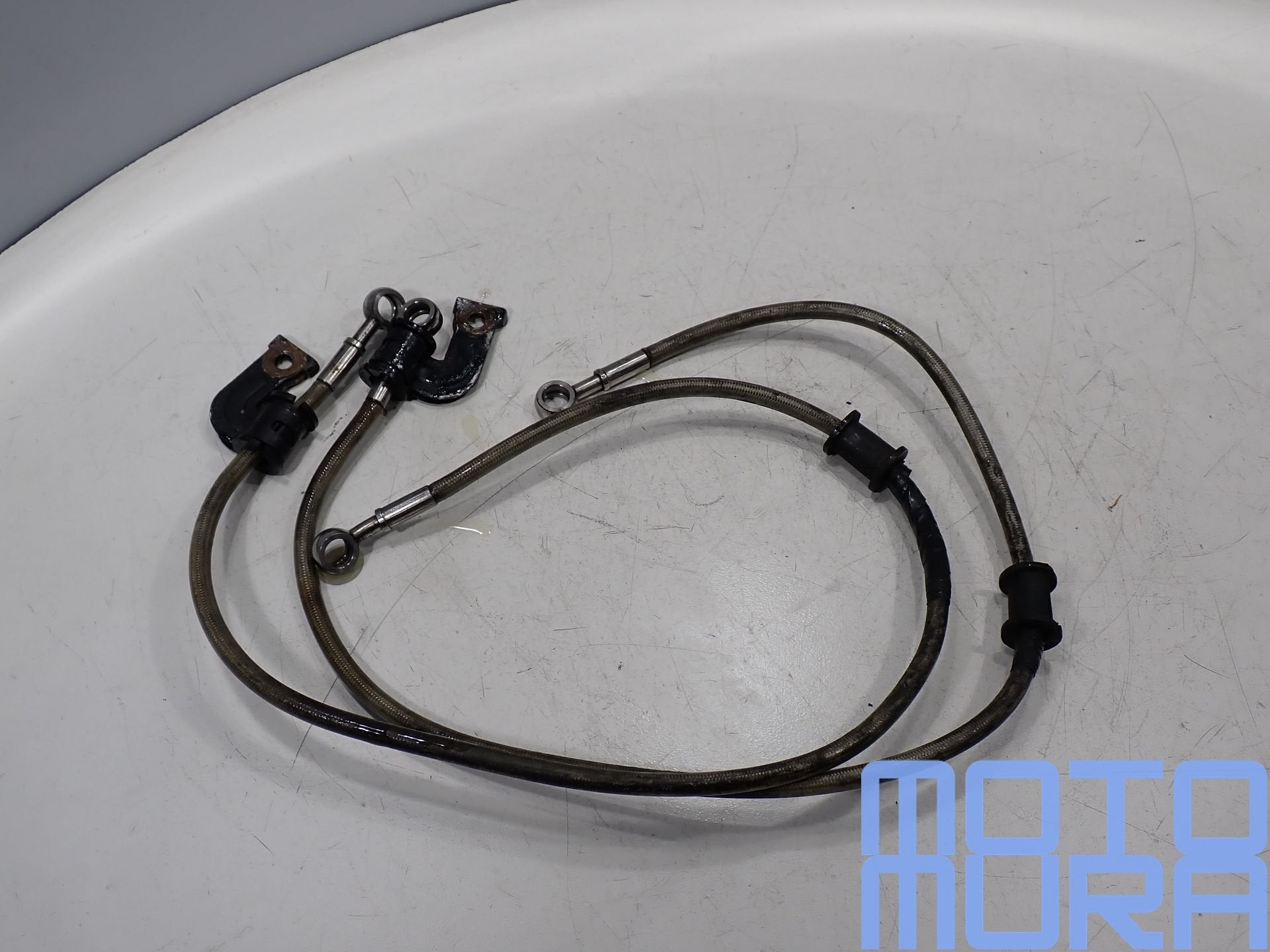 Yamaha YZF-R1 RN01 RN04 1998 - 2001 rvs remleidingen rvs omm, Gebruikt, -, -, Ophalen of Verzenden