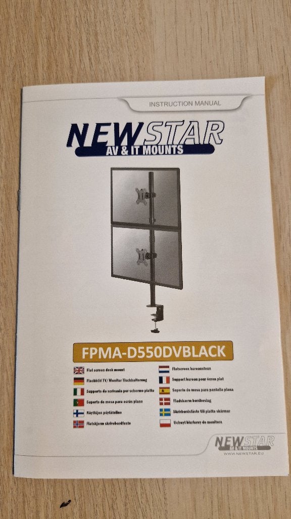 New Star Mount voor 2 beeldschermen z.g.a.n., Computers en Software, Monitoren, Ophalen, Zo goed als nieuw, Overige typen, Onbekend