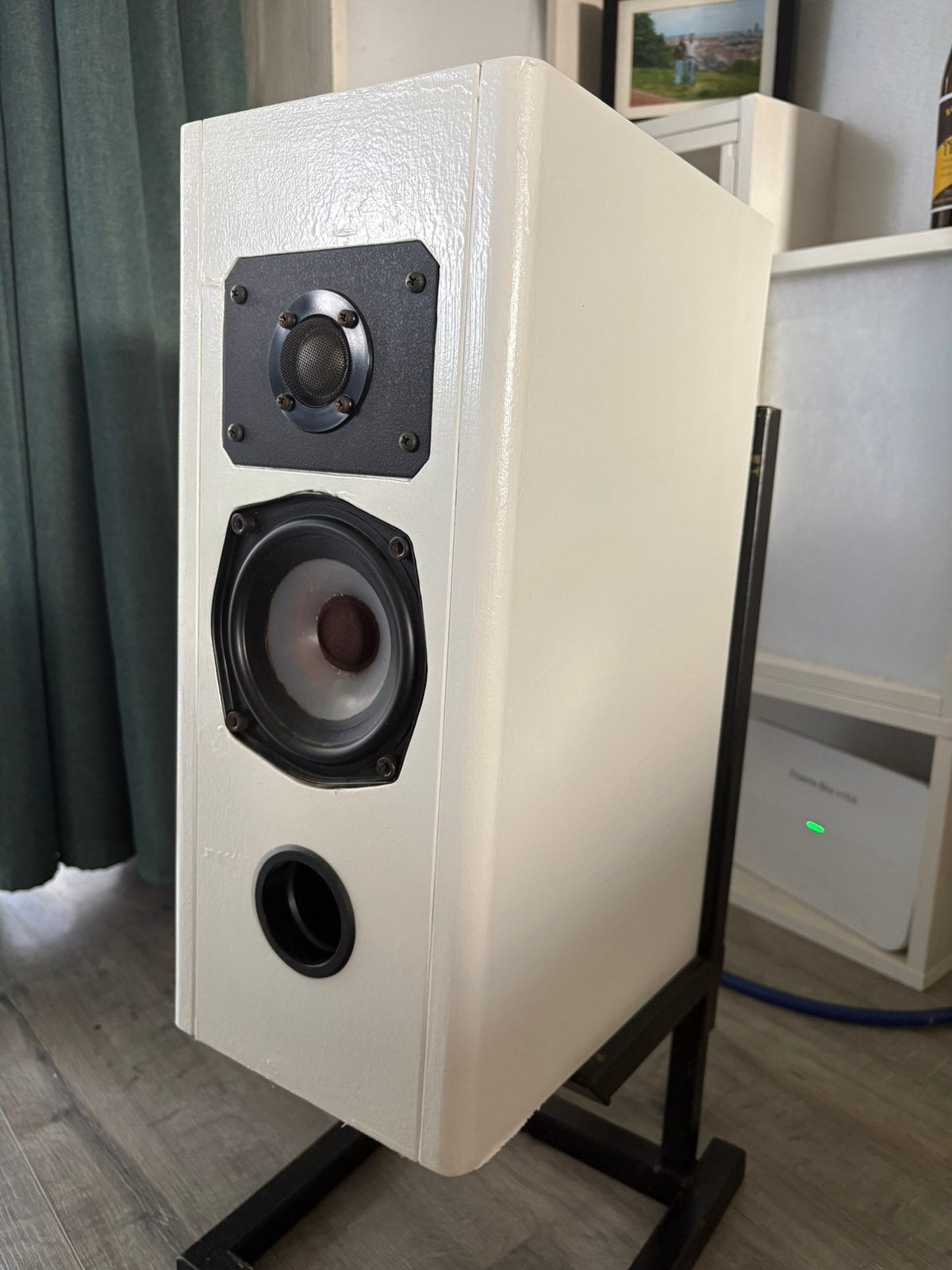 Elektuur zelfbouw speaker - Audax tweeter en Harbeth woofer, Gebruikt, Minder dan 60 watt, Boekenplank luidspreker, Ophalen