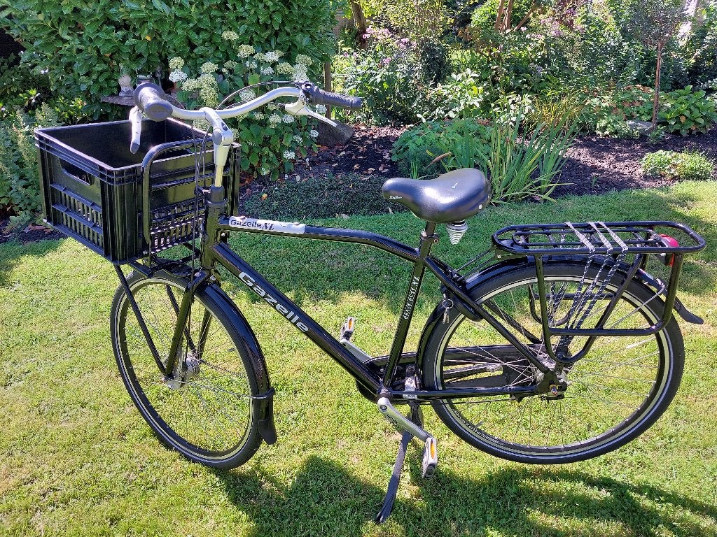 Gazelle Heavy duty NL (frm. 54, zwart) - Herenfiets, Fietsen en Brommers, Ophalen, Gebruikt, Versnellingen, Gazelle