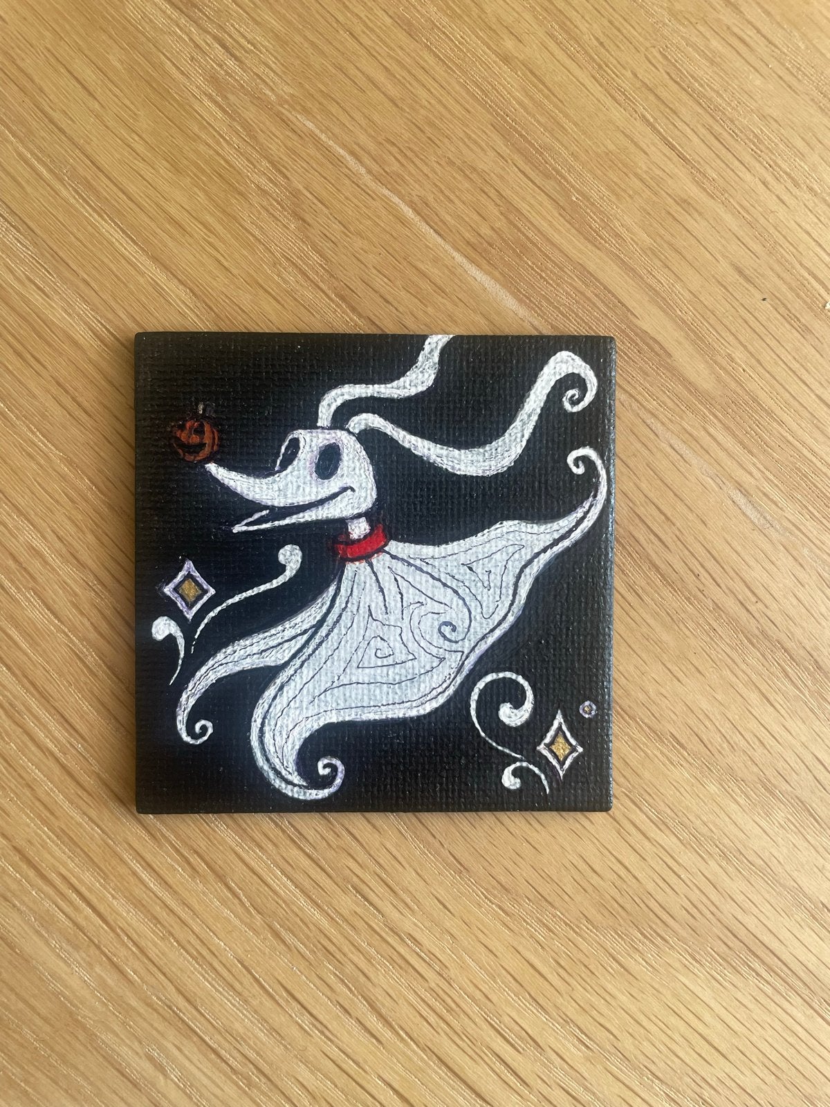 Handgeschilderde Zero magneet - Nightmare Before Christmas, Ophalen of Verzenden, Nieuw