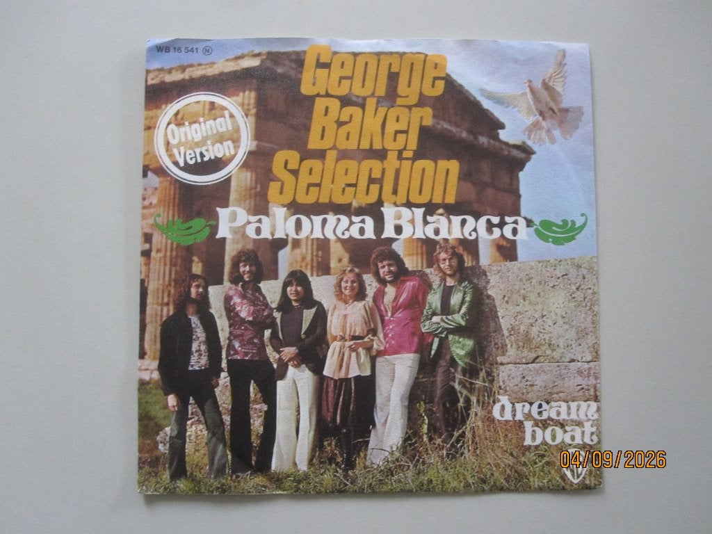 GEORGE BAKER SELECTION - paloma blanca - vinyl 7", Cd's en Dvd's, Gebruikt, 7 inch, Ophalen of Verzenden, Pop