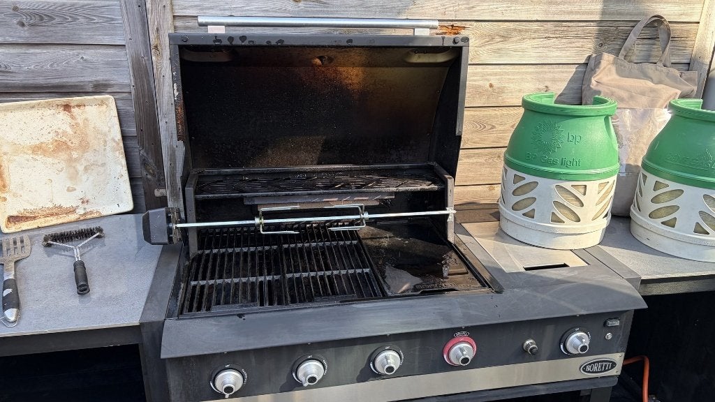 Boretti Ibrido BBQ + buitenkeuken 2,30 m met kasten, Ophalen, Gebruikt, Barbecue   Boretti, Gas