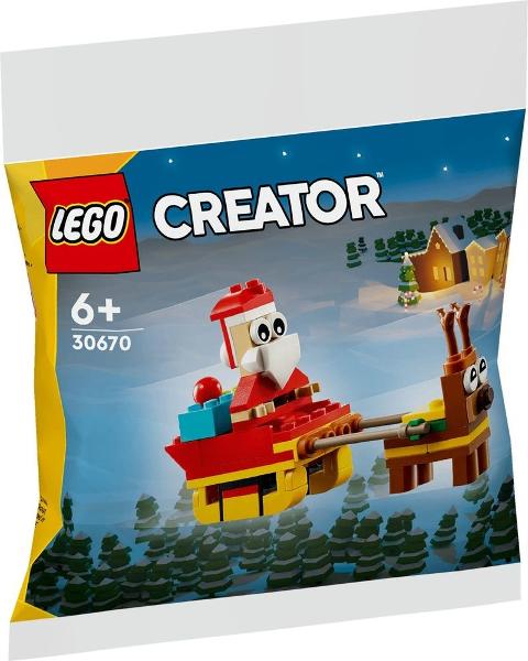 Lego Creator polybag 30670 Sledetocht van de Kerstman, Lego, Nieuw, Ophalen of Verzenden, Compleet