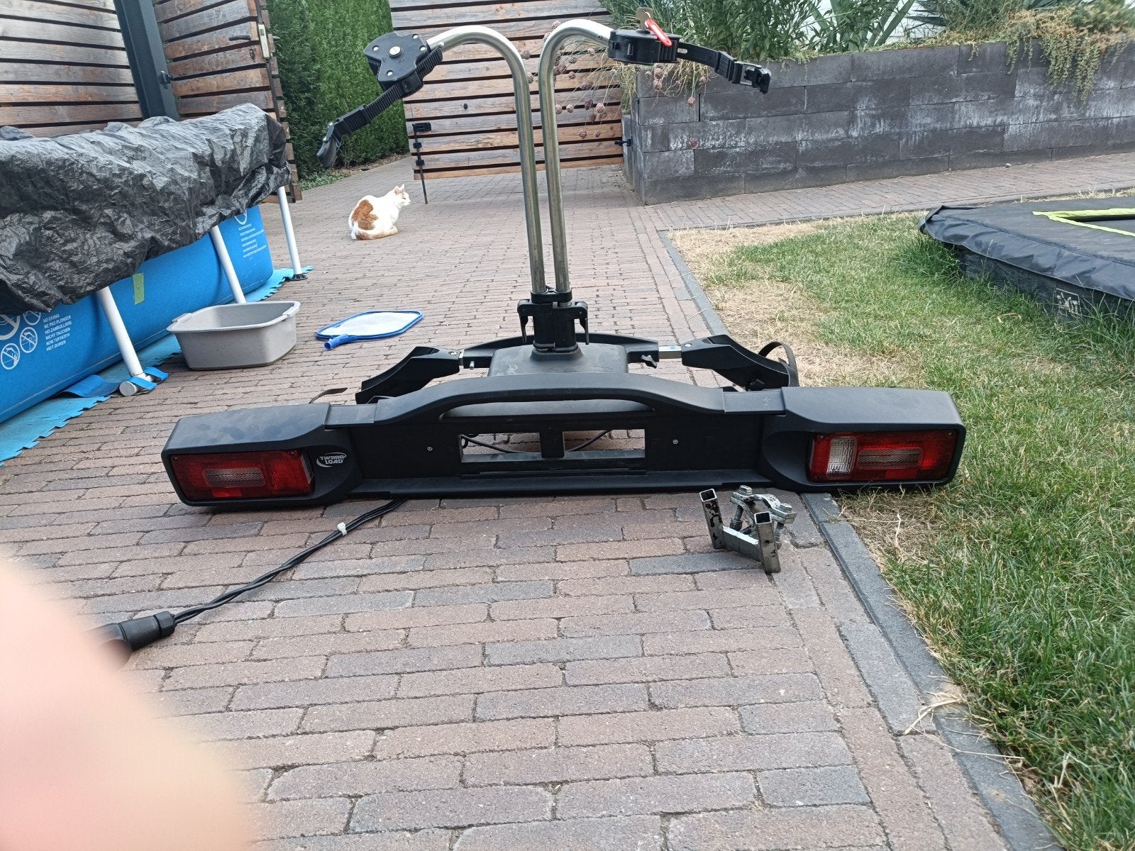 Kantelbare Twinny Load fietsendrager voor 2 e-bikes, Auto diversen, Fietsendragers, Ophalen of Verzenden, Gebruikt, Trekhaakdrager
