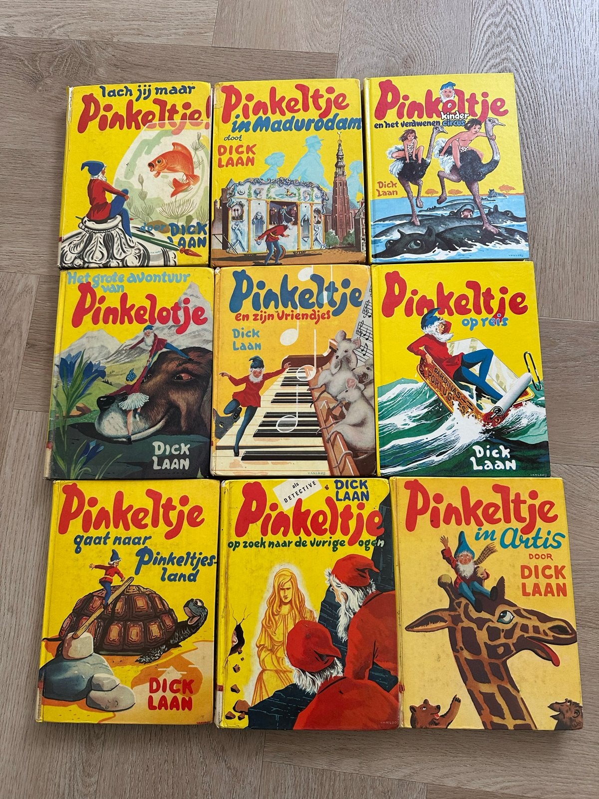 Negen Pinkeltje boeken van Dick Laan, Ophalen of Verzenden, Gelezen, Sprookjes