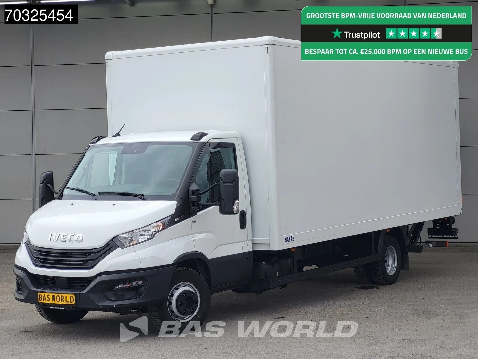 Iveco Daily 72C18 3.0L Automaat 1000KG Laadklep Luchtvering, Automaat, Stof, Gebruikt, Euro 6