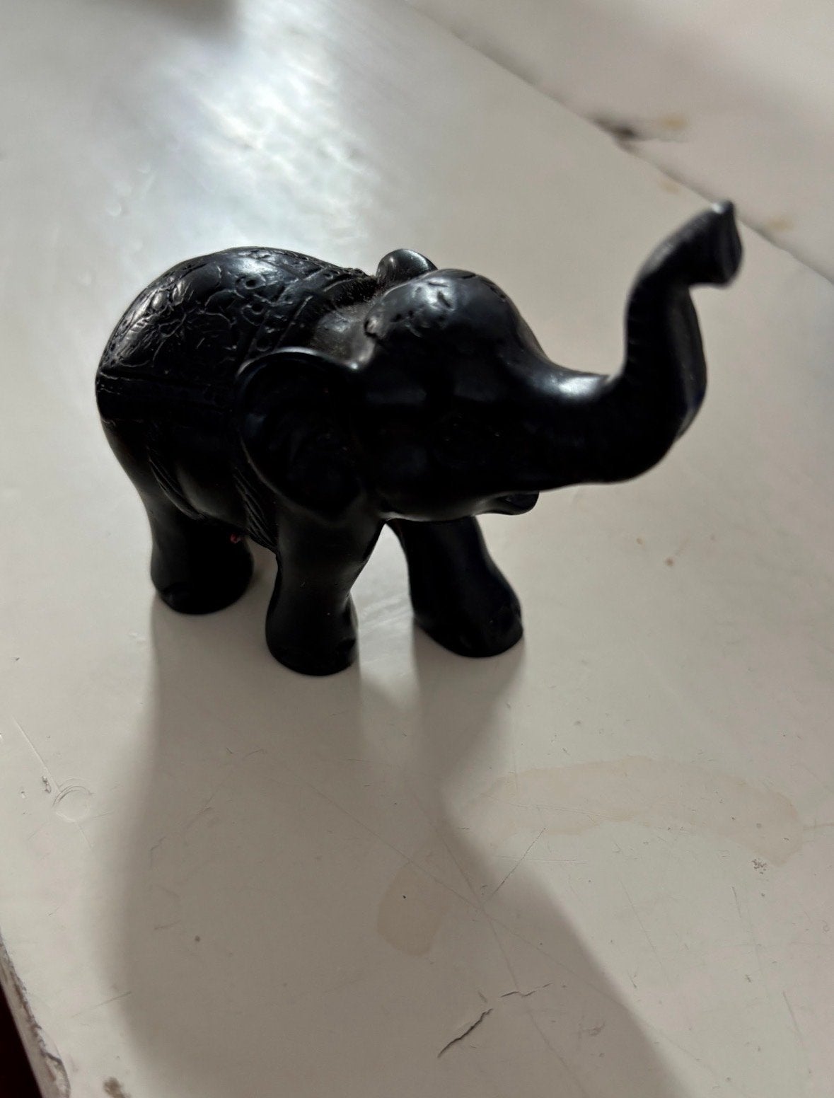 Zwart olifantje beeldje - decoratie, Verzamelen, Beelden en Beeldjes, Ophalen of Verzenden, Gebruikt, Dier