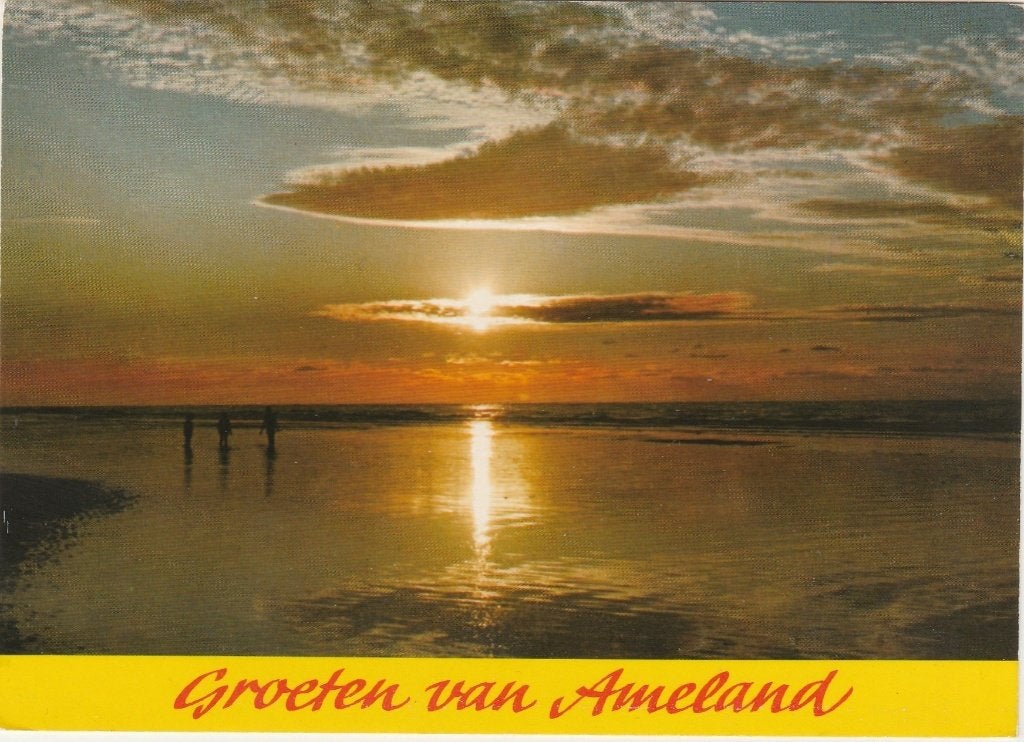 AMELAND Avond Groeten, Verzenden, 1980 tot heden, Gelopen, Waddeneilanden