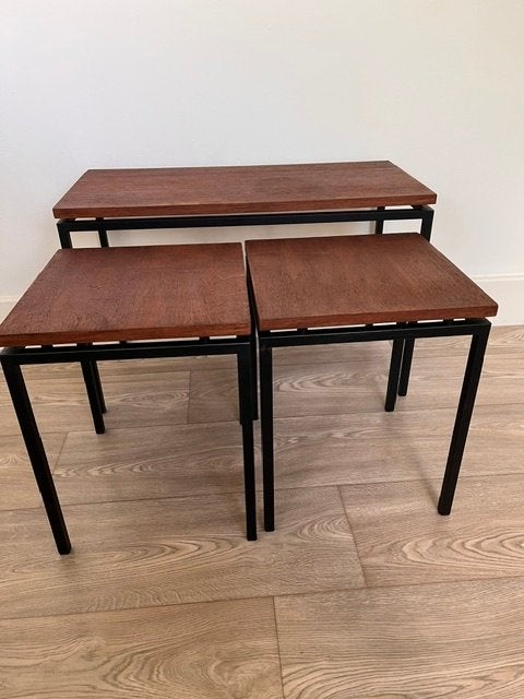 3 Pastoe Cees Braakman Bijzettafels, Huis en Inrichting, Gebruikt, 50 tot 100 cm, Ophalen of Verzenden, 25 tot 50 cm