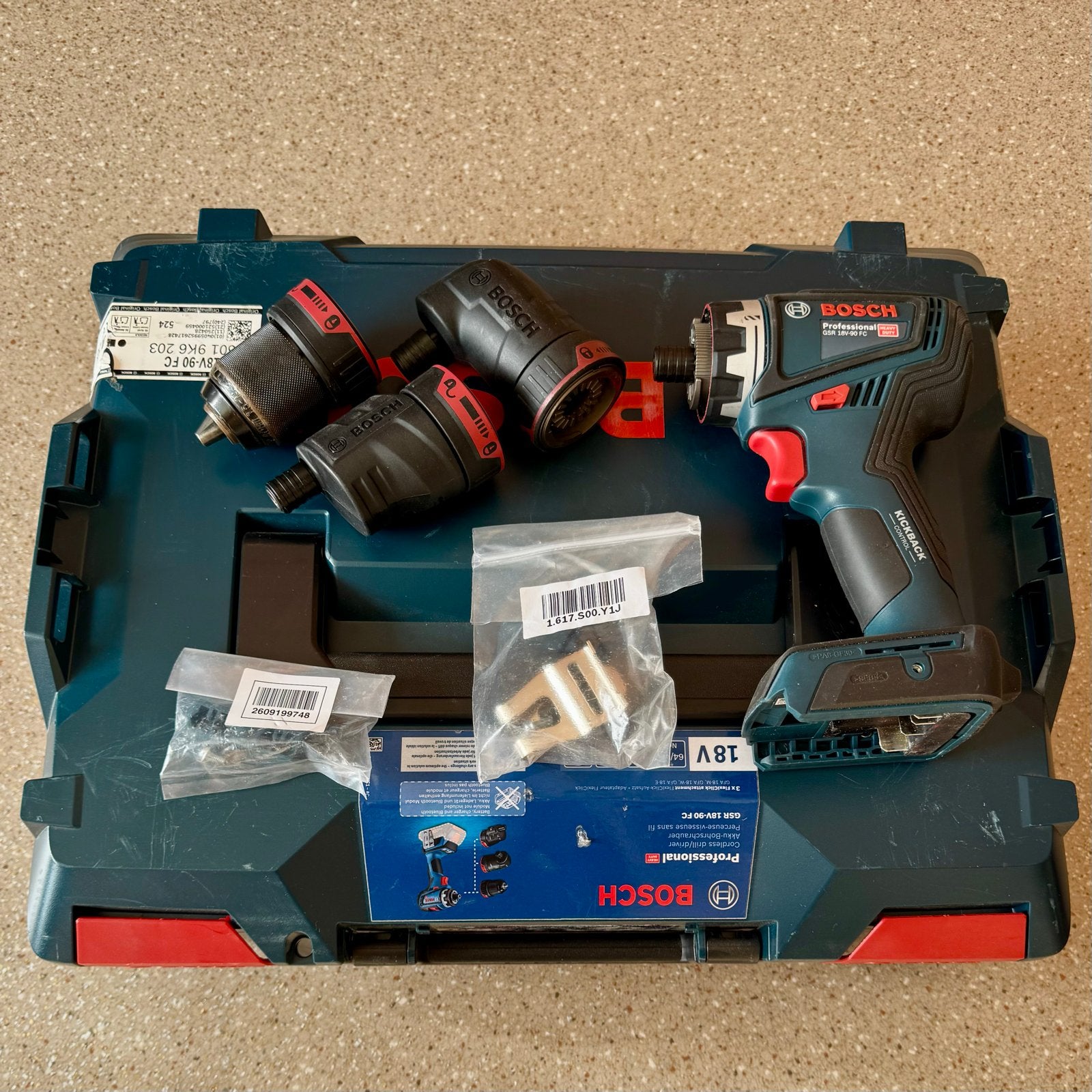Bosch accuschroefboormachine FlexiClick, Ophalen of Verzenden, Gebruikt, Boor- en Schroefmachine, Variabele snelheid