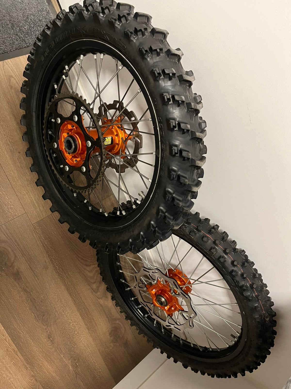 Prachtig set Haan wielen 19/21 inch, KTM, Husqvarna, Ophalen of Verzenden, Gebruikt