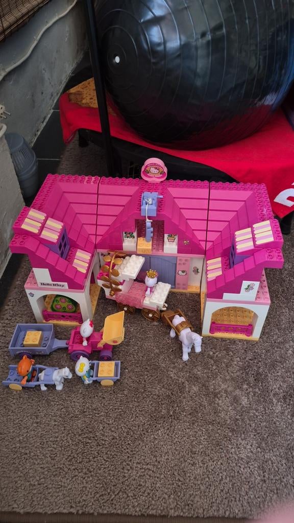 Hello kitty boederij plus koets, Ophalen, Gebruikt, Duplo