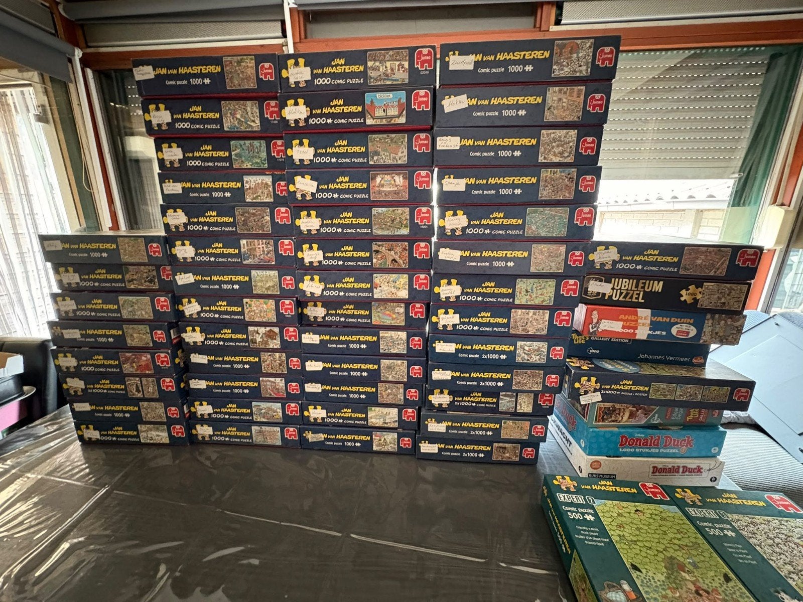 Foto 2 van Grote collectie Jan van Haasteren puzzels (1000 stukjes)