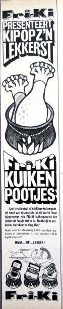 15 vintage advertenties reclames kip en kalkoen 1967-76, Verzamelen, Ophalen of Verzenden, Gebruikt, Overige typen