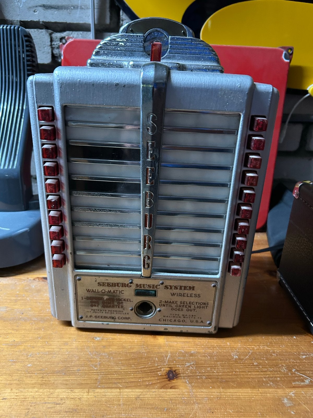 Vintage Seeburg Wall-O-Matic Jukebox Afstandsbediening, Ophalen of Verzenden, Gebruikt