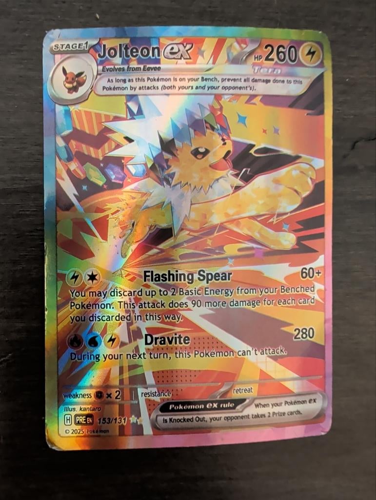 Jolteon Ex Pokemon kaart, Ophalen of Verzenden