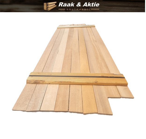Hardhouten planken - Meranti 1.2x9.0 cm - nr: HP264, Ophalen, 180 tot 250 cm, Planken, Hardhout