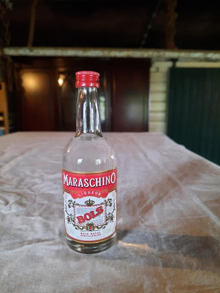 Vol Bols Maraschino likeurflesje - Miniatuur, Verzamelen, Ophalen of Verzenden, Gebruikt