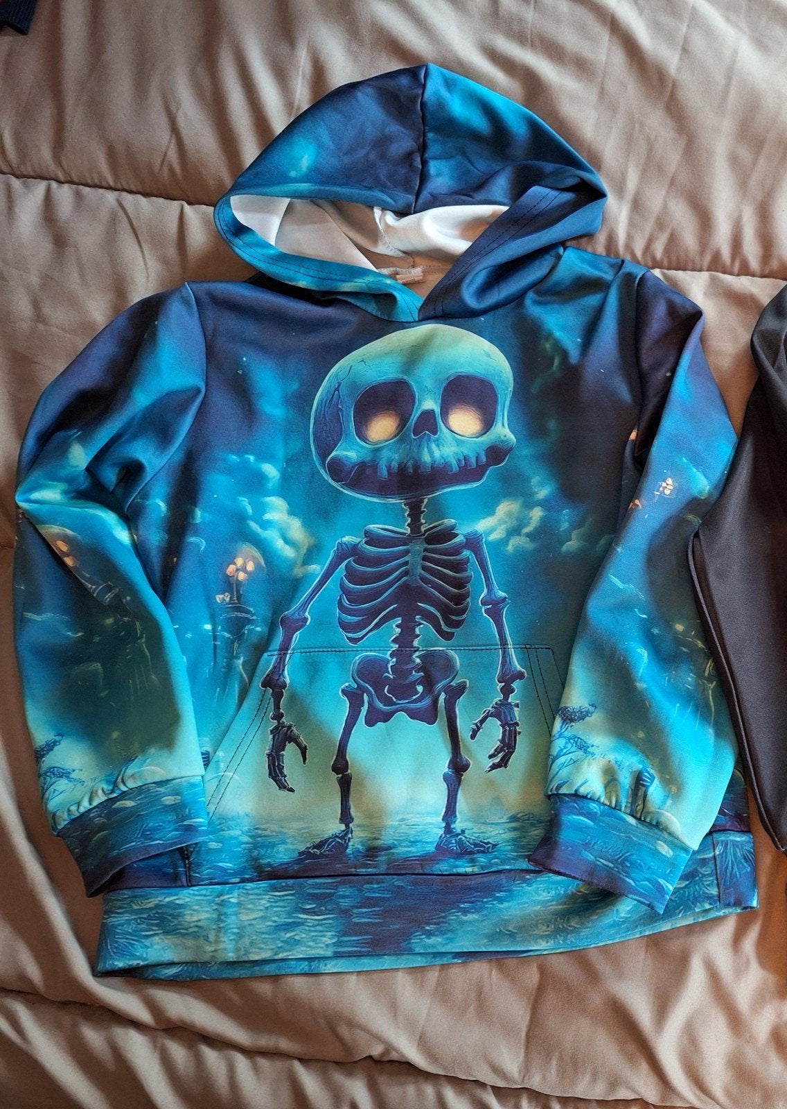 Halloween trui skelet 92/98, Ophalen of Verzenden, Gebruikt, Onbekend, Jongen of Meisje