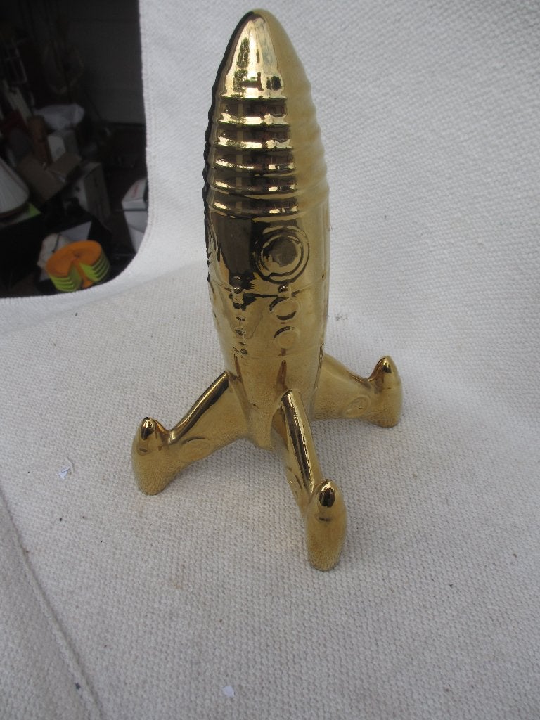 Seletti Gold My Spaceship sculptuur, Goud, Object, Steen/keramiek, Gesigneerd