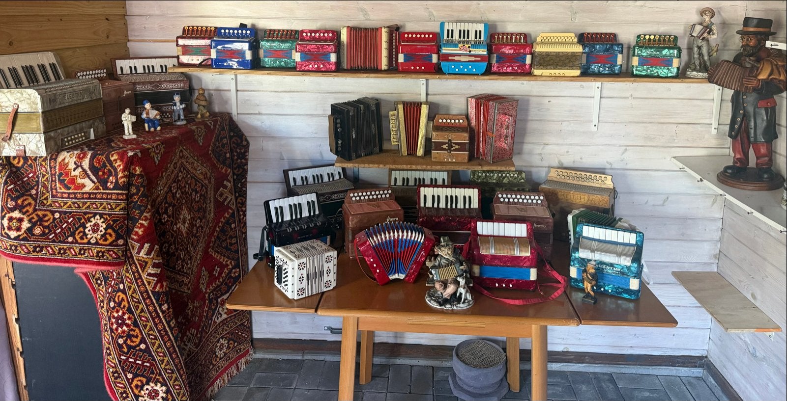 Collectie van 31 accordeonnetjes inclusief poppetjes, Gebruikt, Overige formaten, Toetsaccordeon, Ophalen