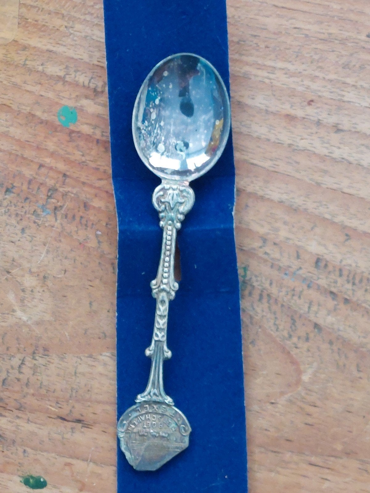 Vintage Texel souvenirlepel met schapenmotief, Ophalen of Verzenden