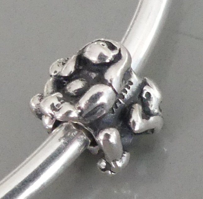 Trollbeads 3 AAPJES (horen, zien en zwijgen), Gebruikt, -, Verzenden, -