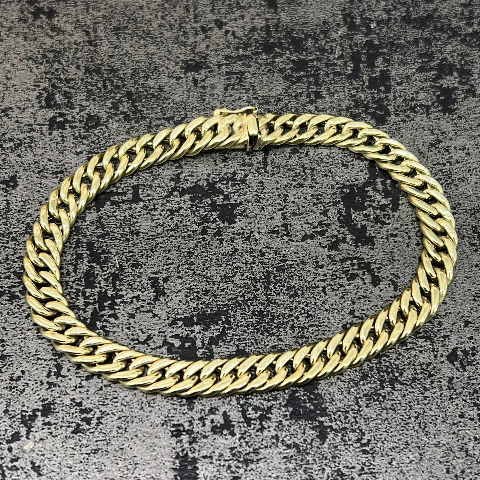 14k gouden armband gourmet schakel, Ophalen of Verzenden, Zo goed als nieuw, Goud