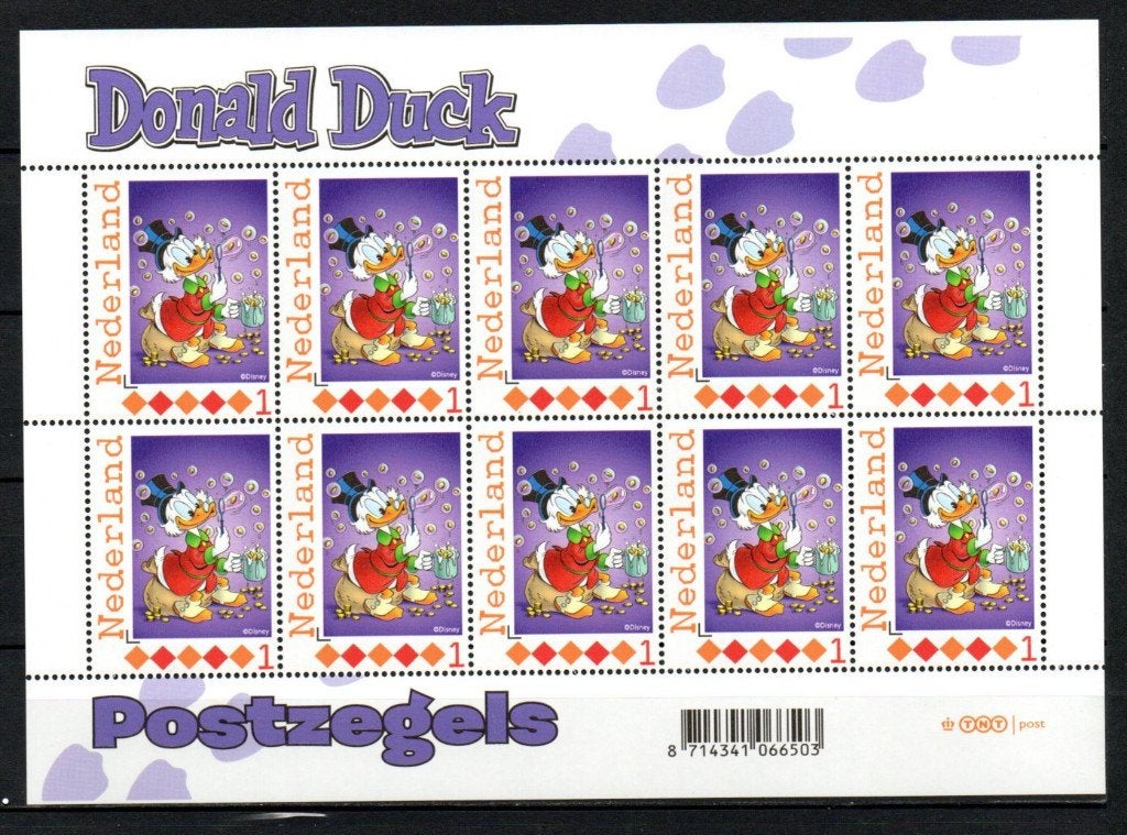 vel persoonlijke zegels postfris donald duck - dagobert duck, Ophalen of Verzenden, Na 1940, Postfris